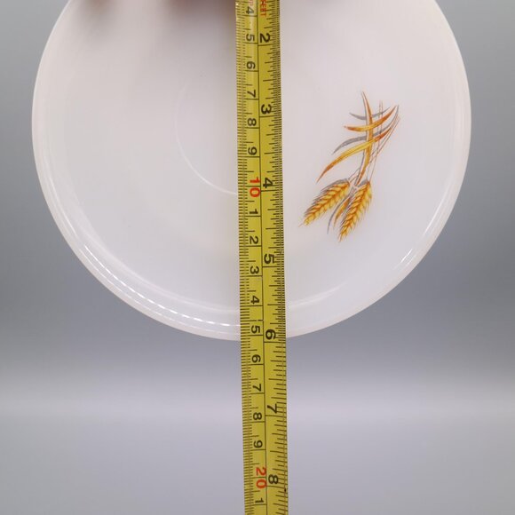 Anchor Hocking Fire King Golden Wheat Milk Glass Saucer Butter Plates (Set of 4) - Picture 5 of 5